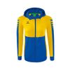 Afbeelding van ERIMA Six Wings trainingsjack met capuchon Dames | new royal/geel | 1032221