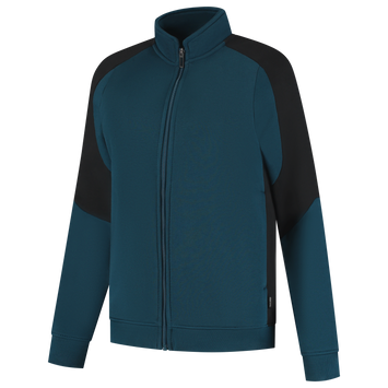 Foto van Sweatvest Bicolor Redefined Dames | petrol/zwart | 306122-9309 | TRICORP WORKWEAR