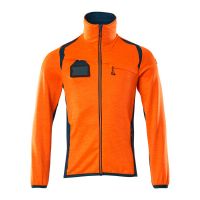 Mascot Accelerate Safe Fleecetrui met rits | 19403-316 | 1444-hi-vis oranje/donkerpetrol