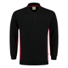 Afbeelding van Polosweater Bicolor Borstzak | zwart/rood | 302001-0902 | TRICORP WORKWEAR
