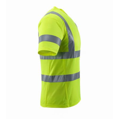 Foto van T-shirt, V-hals, klasse 2 | 18282-995 | 017-hi-vis geel