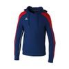 Afbeelding van ERIMA EVO STAR sweatshirt met capuchon Unisex | new navy/rood | 1072404