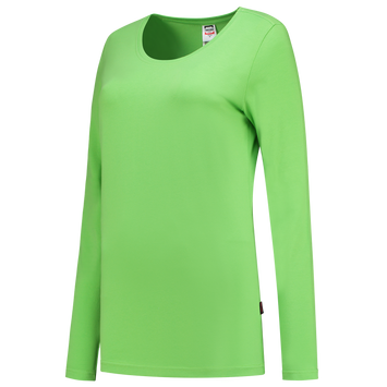 Foto van T-shirt Lange Mouw Dames | limegroen | 101010-37 | TRICORP WORKWEAR