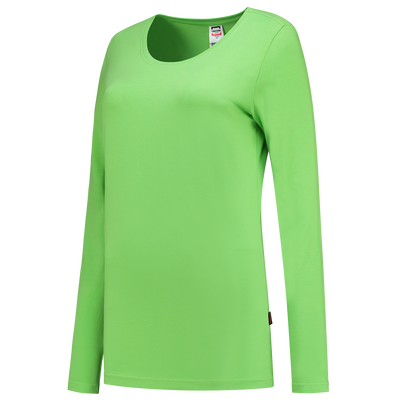 Foto van T-shirt Lange Mouw Dames | limegroen | 101010-37 | TRICORP WORKWEAR