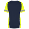 Afbeelding van T-shirt Reflective Redefined Dames | donkermarine/fluorgeel | 106108-01017 | TRICORP WORKWEAR