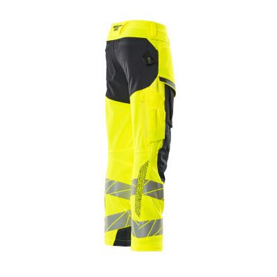 Foto van Mascot Accelerate Safe Broek met kniezakken | 19079-511 | 17010-hi-vis geel/donkermarine