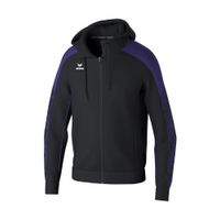 ERIMA EVO STAR trainingsjack met capuchon Unisex | zwart/ultra violet | 1032407