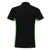 Afbeelding van Poloshirt Bicolor Borstzak | zwart/limegroen | 202002-0937 | TRICORP WORKWEAR