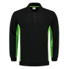 Afbeelding van Polosweater Bicolor Borstzak | zwart/limegroen | 302001-0937 | TRICORP WORKWEAR