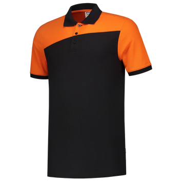 Foto van Poloshirt Bicolor Naden | zwart/oranje | 202006-0998 | TRICORP WORKWEAR