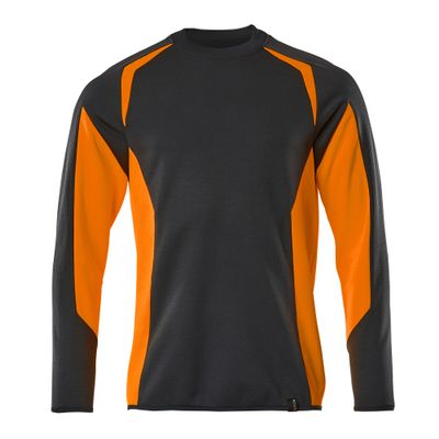 Foto van Mascot Accelerate Safe Sweatshirt | 22084-781 | 01014-donkermarine/hi-vis oranje