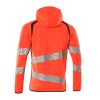 Afbeelding van Mascot Accelerate Safe Capuchontrui met rits | 19284-781 | 22210-hi-vis rood/donkermarine