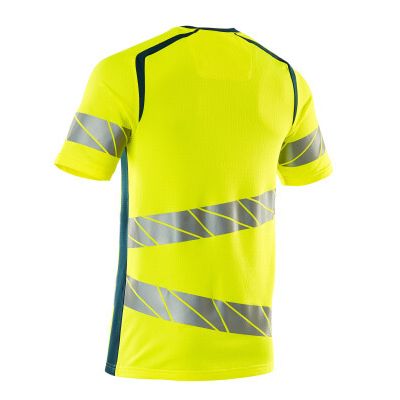 Foto van Mascot Accelerate Safe T-shirt | 19082-771 | 1744-hi-vis geel/donkerpetrol