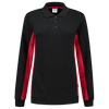Afbeelding van Polosweater Bicolor Dames | zwart/rood | 302002-0902 | TRICORP WORKWEAR