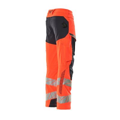 Foto van Mascot Accelerate Safe Broek met kniezakken | 19079-511 | 22210-hi-vis rood/donkermarine