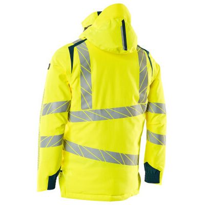 Foto van Mascot Accelerate Safe Winterjas | 19035-449 | 1744-hi-vis geel/donkerpetrol