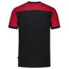 Afbeelding van T-shirt Bicolor Naden | zwart/rood | 102006-0902 | TRICORP WORKWEAR