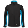 Afbeelding van Softshell Bicolor | zwart/turkoois | 402002-0987 | TRICORP WORKWEAR