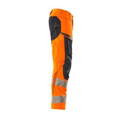 Foto van Mascot Accelerate Safe Broek met kniezakken | 19079-511 | 14010-hi-vis oranje/donkermarine