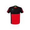 Afbeelding van ERIMA Six Wings T-shirt Unisex | rood/zwart | 1082242