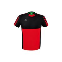 ERIMA Six Wings T-shirt Unisex | rood/zwart | 1082242