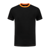 Afbeelding van Indushirt TS 180 T-shirt zwart-oranje