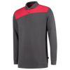 Afbeelding van Polosweater Bicolor Naden | donkergrijs/red | 302004-1802 | TRICORP WORKWEAR