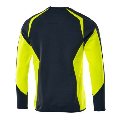 Foto van Mascot Accelerate Safe Sweatshirt | 22084-781 | 01017-donkermarine/hi-vis geel