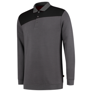 Foto van Polosweater Bicolor Naden | donkergrijs/zwart | 302004-1809 | TRICORP WORKWEAR