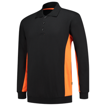 Foto van Polosweater Bicolor | zwart/oranje | 302003-0998 | TRICORP WORKWEAR