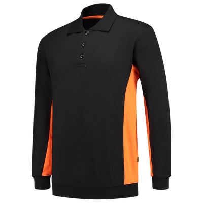 Foto van Polosweater Bicolor | zwart/oranje | 302003-0998 | TRICORP WORKWEAR