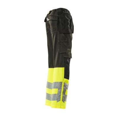 Foto van Broek met spijkerzakken, klasse 1 | 17531-860 | 0917-zwart/hi-vis geel