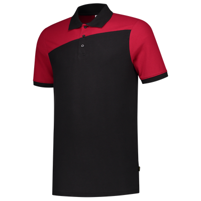 Poloshirt Bicolor Naden | zwart/rood | 202006-0902 | TRICORP WORKWEAR
