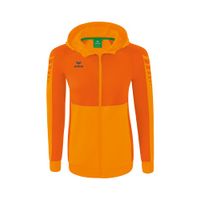 ERIMA Six Wings trainingsjack met capuchon Dames | new orange/oranje | 1032223