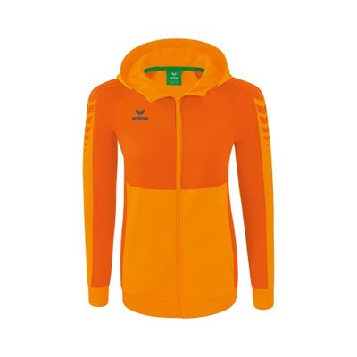 Foto van ERIMA Six Wings trainingsjack met capuchon Dames | new orange/oranje | 1032223