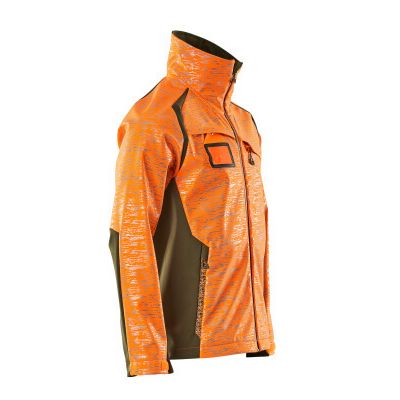 Foto van Mascot Accelerate Safe Softshell jas | 19202-291 | 1433-hi-vis oranje/mosgroen