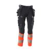 Afbeelding van Mascot Accelerate Safe Broek met spijkerzakken | 19131-711 | 10222-donkermarine/hi-vis rood