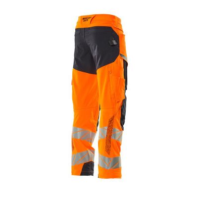 Foto van Mascot Accelerate Safe Broek met kniezakken | 19079-511 | 14010-hi-vis oranje/donkermarine