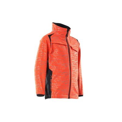 Foto van Softshell jas voor kinderen | 19902-291 | 22210-Hivis rood/donkermarine