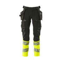 Mascot Accelerate Safe Broek met spijkerzakken | 19131-711 | 0917-zwart/hi-vis geel