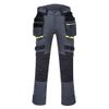 Afbeelding van PortWest DX4 Werkbroek stretch met afneembare spijkerzakken Metal Grijs| DX440