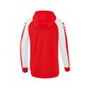 Afbeelding van Six Wings trainingsjack met capuchon Dames | rood/wit | 1032226