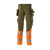 Afbeelding van Mascot Accelerate Safe Broek met spijkerzakken | 19131-711 | 3314-mosgroen/hi-vis oranje