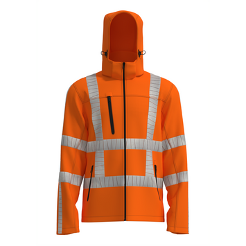 Foto van Bestex Softshelljas stretch RWS, ssgrws100, fluororanje