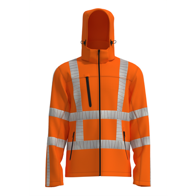 Foto van Bestex Softshelljas stretch RWS, ssgrws100, fluororanje