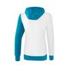 Afbeelding van 5-C sweatshirt met capuchon Dames | wit/oriental blue/colonial blue | 1071918