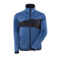 Mascot 18103-316 Fleecetrui met rits azur blauw/donker marine