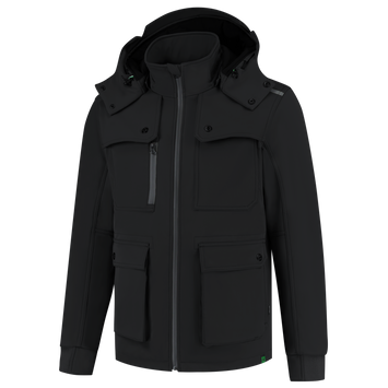 Foto van Winter Softshell Jack Rewear | zwart | 402712-09 | TRICORP WORKWEAR