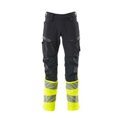 Foto van Mascot Accelerate Safe Broek met kniezakken | 19879-711 | 01017-donkermarine/hi-vis geel