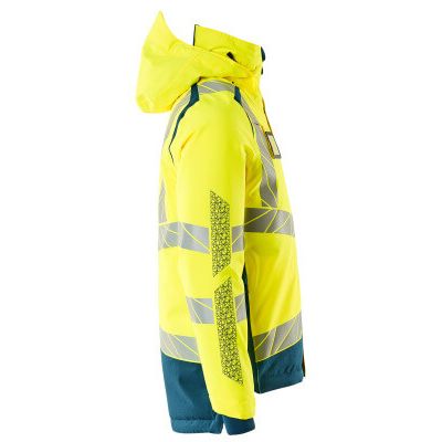 Foto van Mascot Accelerate Safe Winterjas | 19335-231 | 1744-hi-vis geel/donkerpetrol